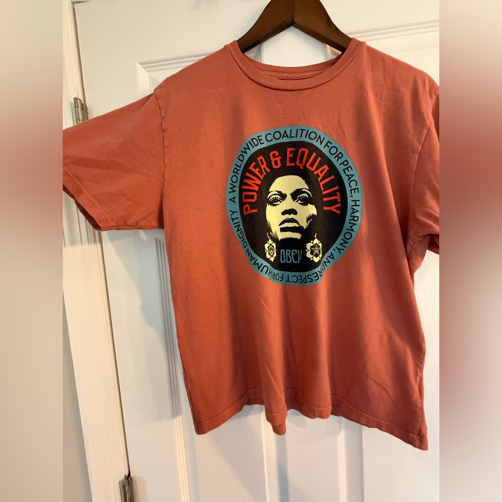 Obey Rust Cotton T-Shirt